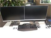 021) 2x HP Monitor E243i mit Maus + Tastatur