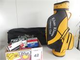 042) Golfbag, Travelcover + Golfbälle