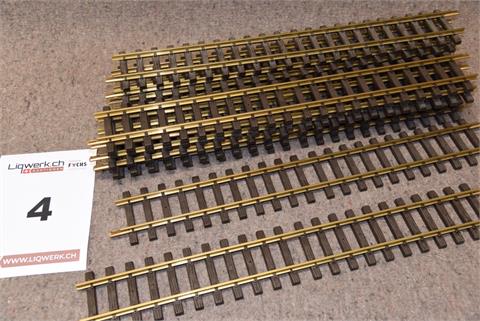 04) LGB Schienen 12 x 10000.10, Gerades Gleis, 60 cm