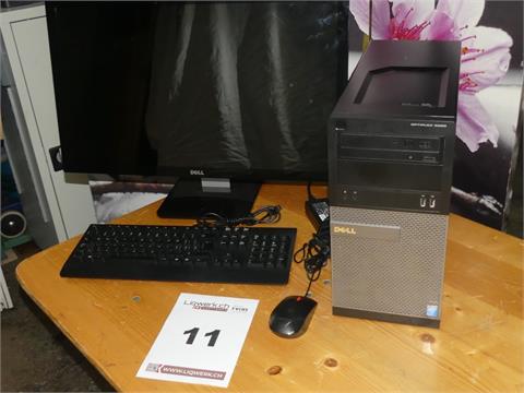 11) Computer Dell Optiplex 3020 mit Monitor