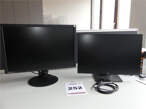 252) 2x Monitor HP/Lenovo