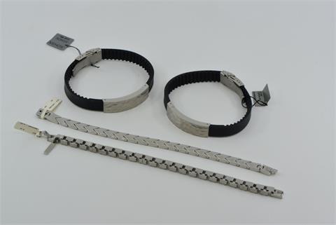 11) 4 Xenox & Steel Jewel Herren Armbänder, neu