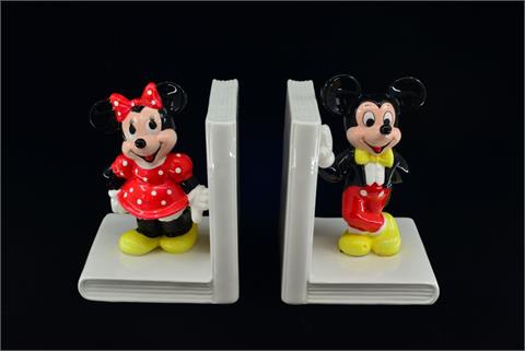 006) Mickey + Minni Mouse Buchstützen