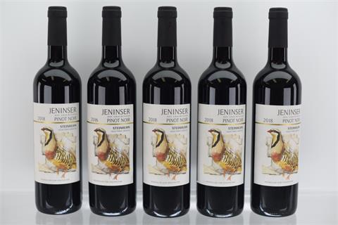 013) 5x Jeninser Pinot Noir Steinhuhn 2016 & 2018