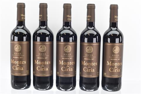 016) 5x Rioja Montes de Ciria, Reserva 2017