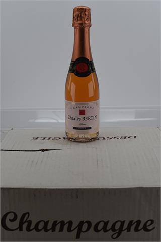 028) 12x Charles Bertin Champagne Rose, 37.5cl