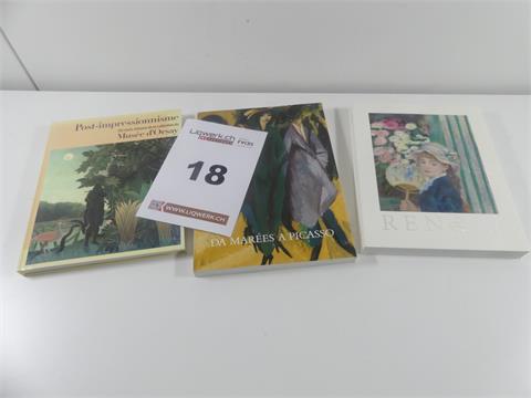 18) Kunstbücher japanisch & italienisch, 3 Stk.