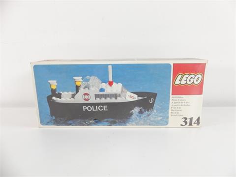 002) Rarität Lego 314, Polizeiboot, Neu