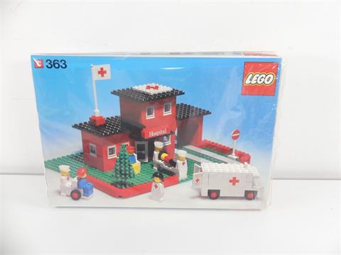 096) Rarität Lego 363, Krankenhaus mit Figuren, NEU