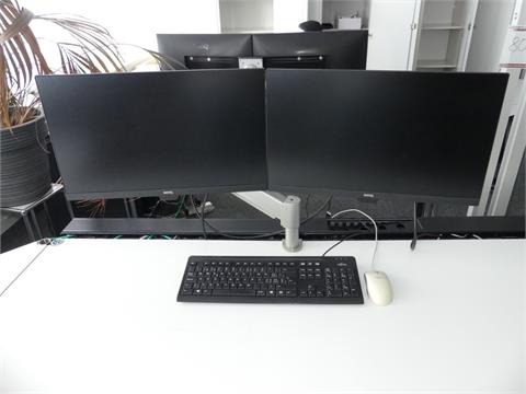 061) Monitore, Tastatur & Maus, 4-teilig.