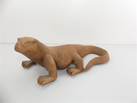016) Gecko aus Holz